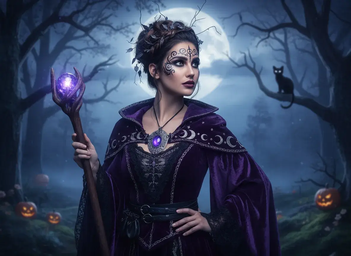 Holiday costume profile picture featuring a festive outfit for Halloween, Christmas, or Lunar New Year, tailored to your features, suitable for cute halloween pfps and halloween profile pics.