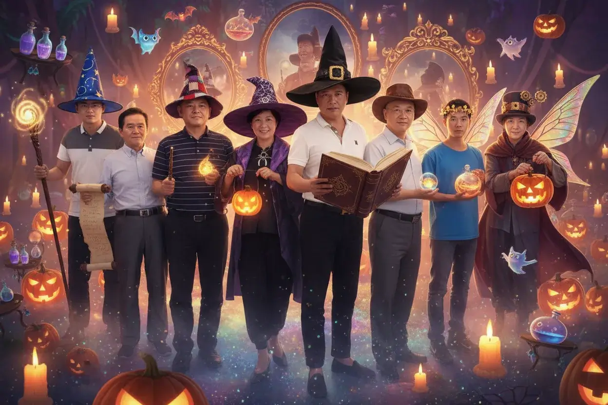 Halloween photos with creative makeup and costume effects, generated by AI to reflect your spooky season style for social media, ideal for cute halloween profile pictures.